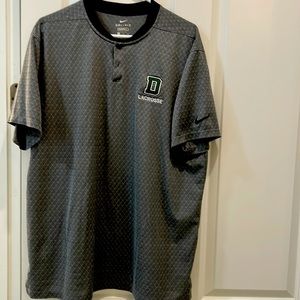 Dartmouth College men’s lacrosse Dri Fit Henley collared polo